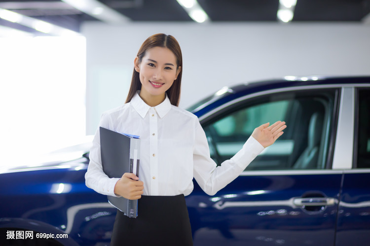 汽車(chē)銷(xiāo)售商務(wù)女性